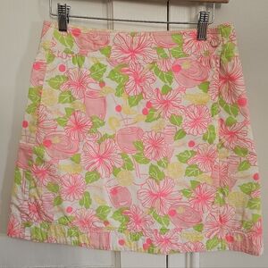Lilly Pulitzer Havana Cocktail Wrap Mini Skirt
